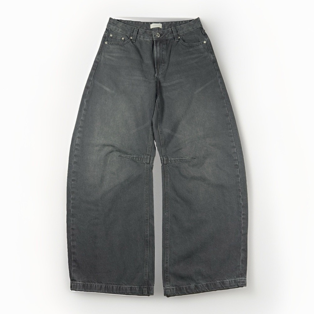 PacSun Remi Baggy Barrel Jeans Women's 27 Mid Rise Black Wash 100% Cotton
